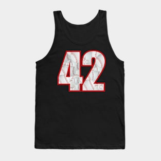 Baseball Number #42 Forty Two Lucky Favorite Jersey Number. Tank Top